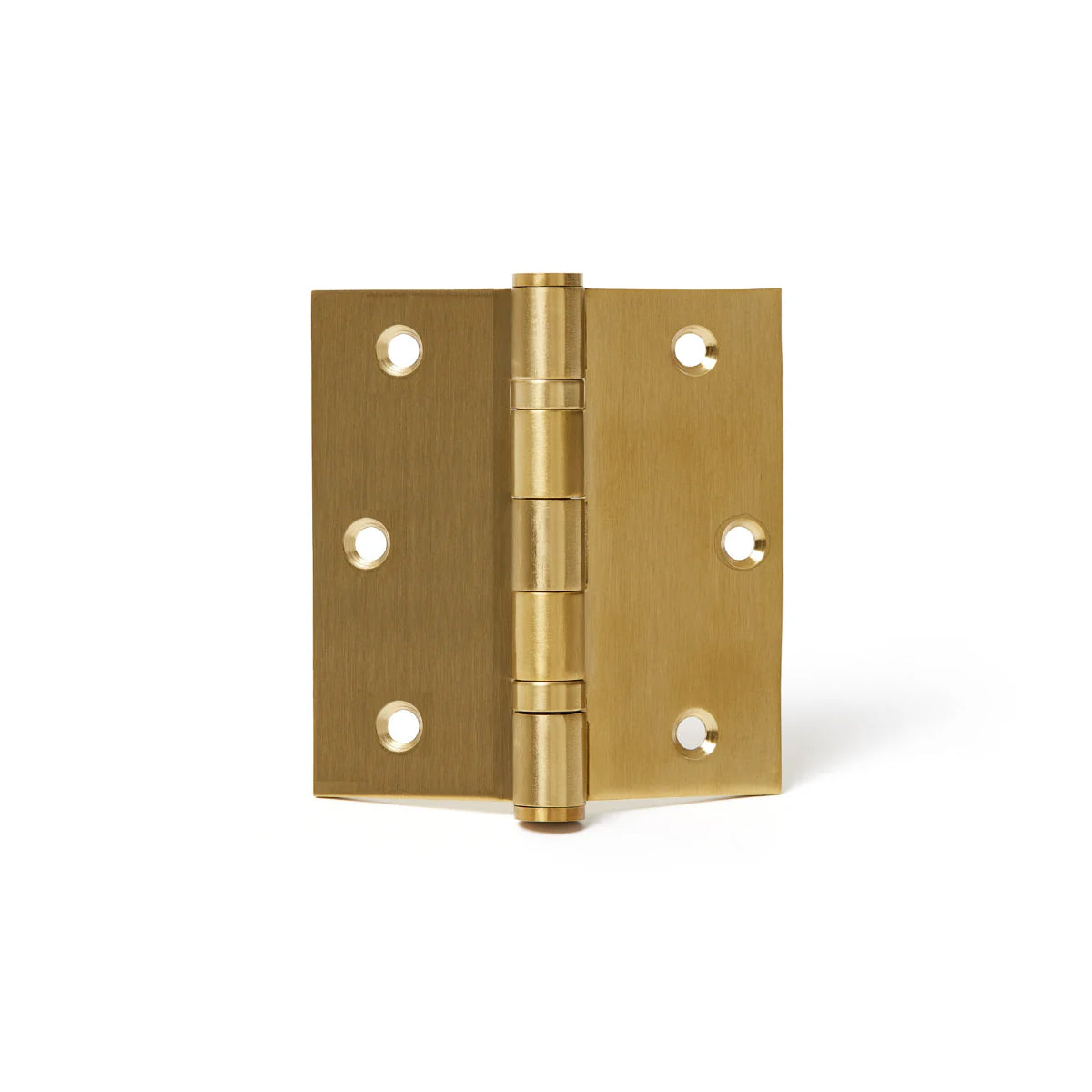 3.5" x 3.5" Satin brass door hinge. Zuperior Hardware online store offers a diverse range of door hardware solutions—from durable door locks and flat knobs to advanced magnetic latches and privacy pins. Designer Hinges for high-end homes and businesses. Superior finish to accentuate any décor