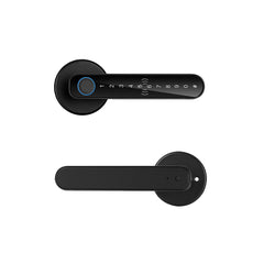 Smart door lock suit for most US standard door, both fit left & right handed doors. door handle is security for all kinds of scenarios, bedroom, hotel, offices, storeroom, apartment, room
