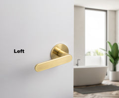 Door handle for Simple modern design. Satin brass door levers. Zuperior Hardware online shop hot sale items.