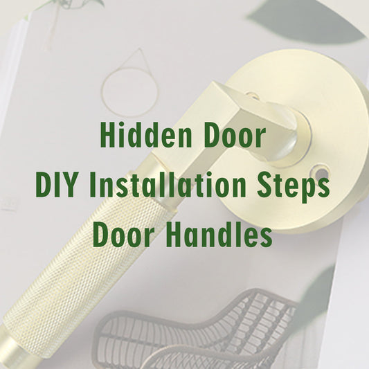 DIY installation: Door Handles for Hidden Doors.
