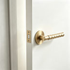 Satin Brass door handles lock
Contemporary door lever for bathroom door.
Interior door privacy door lock magneitc door latch