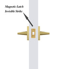 Satin Brass privacy door lock with magnetic tubular door latch
Interior doors door handle USA
Zuperior Hardware door hardware online shop
