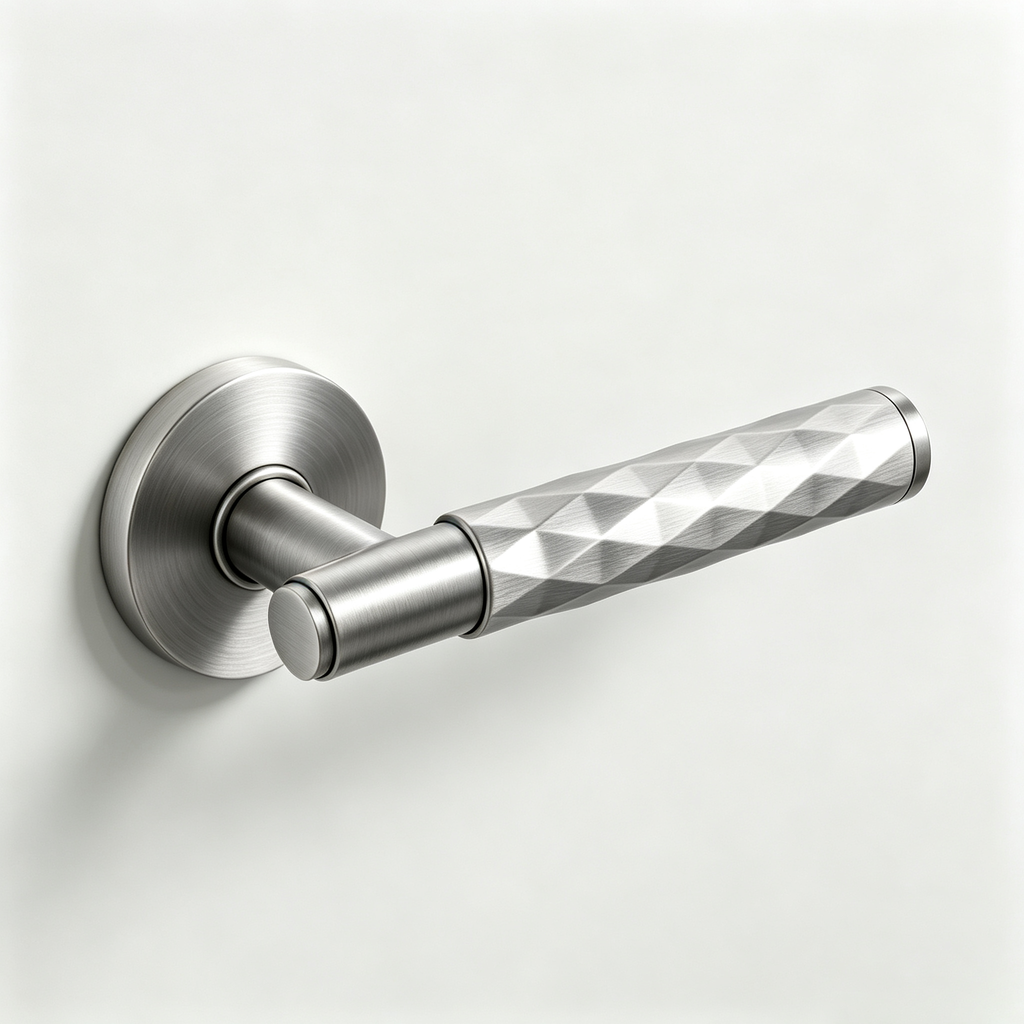 Satin Nickel Magnetic Door Handle Passage, Privacy, Dummy Zuperior Door Lever Lock Magnetic Door Latch