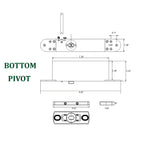 Pivot Hinge 660 lbs- FORCE