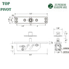 Pivot Hinge 660 lbs- FORCE