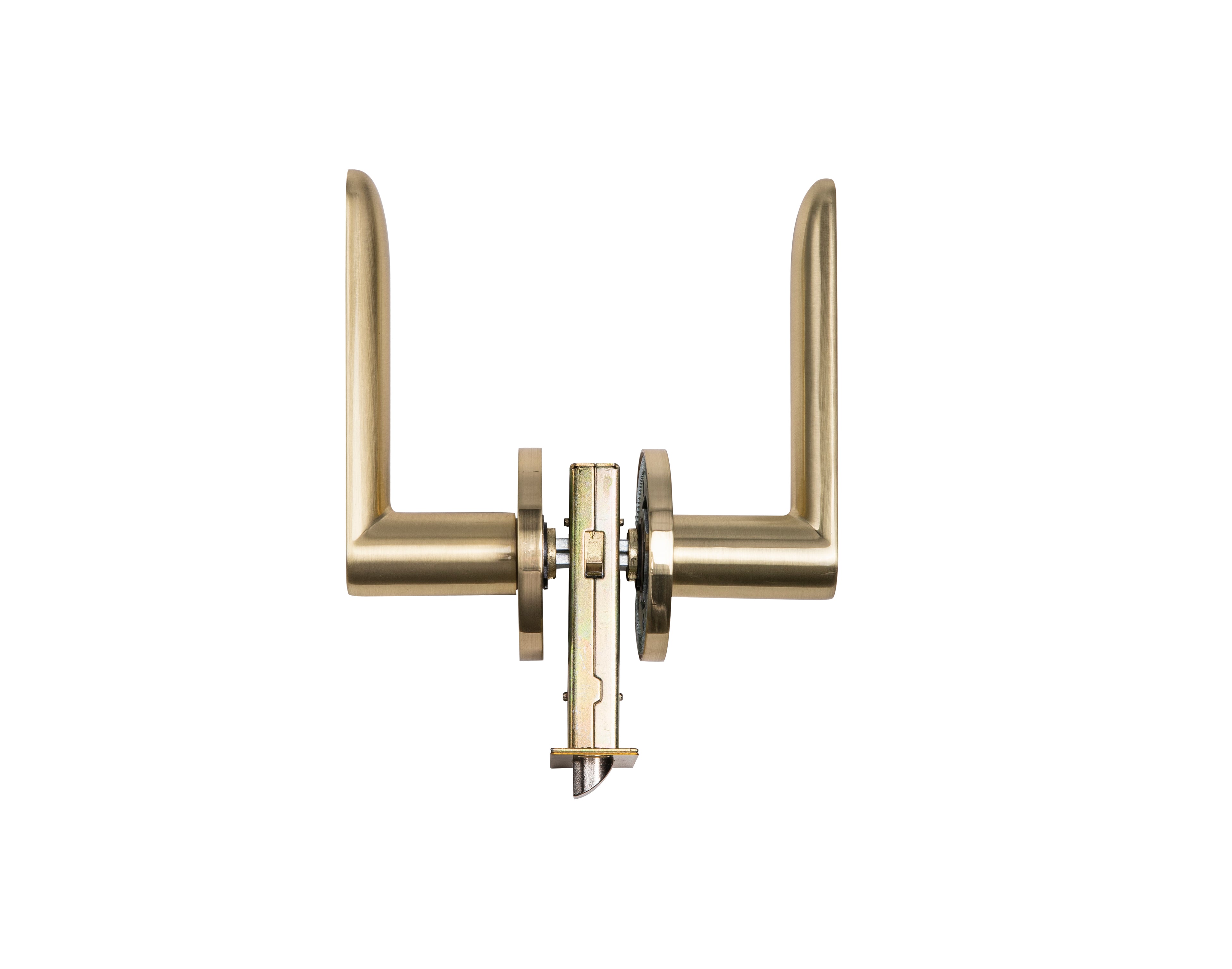 Lewon Passage Door Handles - Satin Brass
