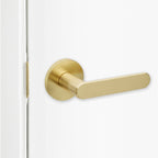 Lewon Passage Door Handles - Satin Brass