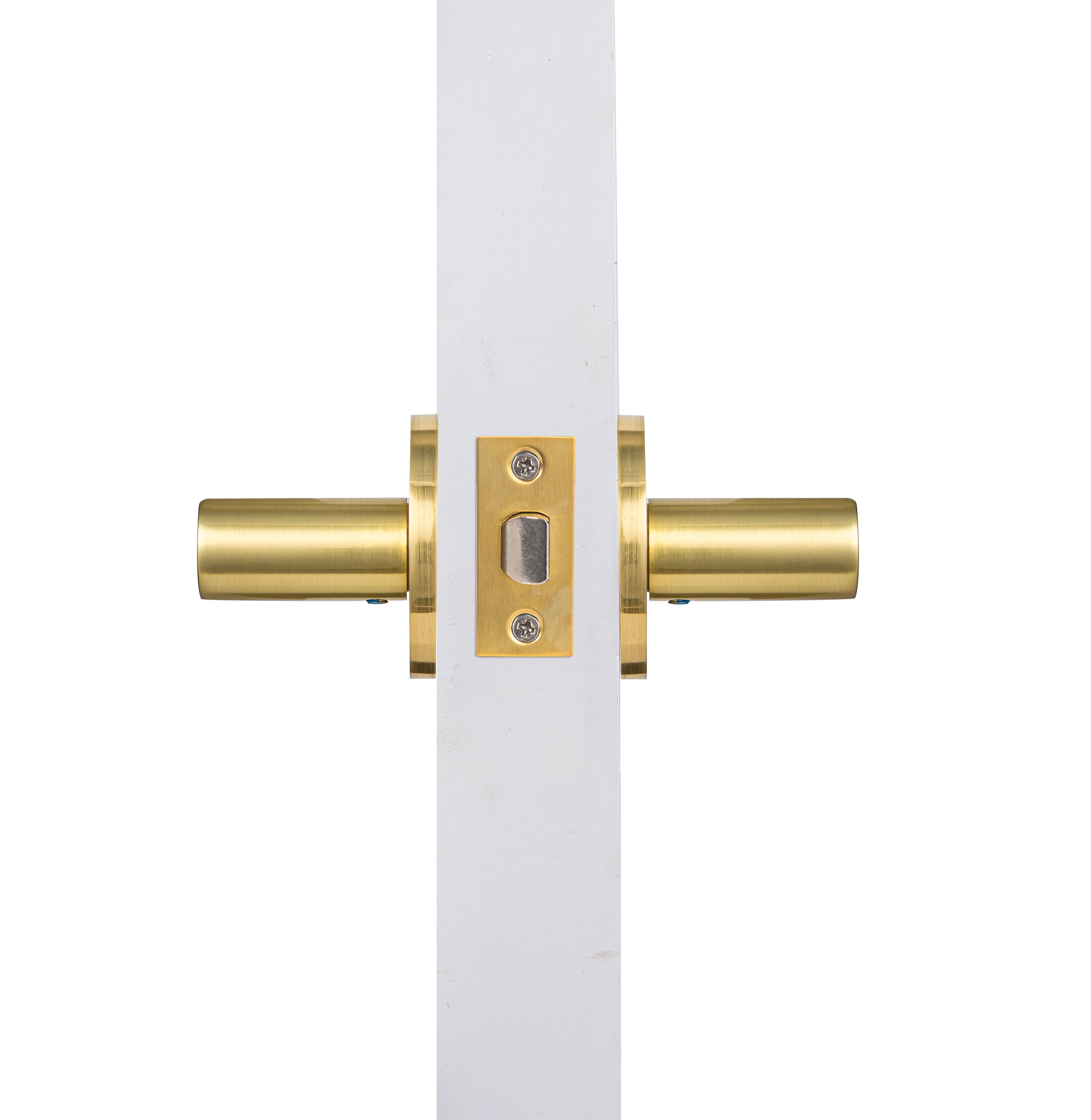 Lewon Passage Door Handles - Satin Brass